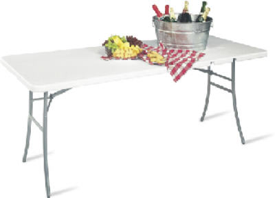 Cosco 14-678-WSP1 Center-Folding Molded Table, 30 x 72-In.