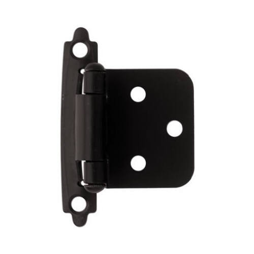 Flat Black Overlay Hinge