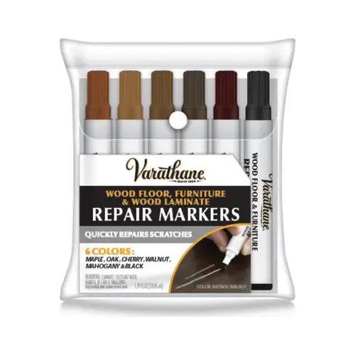 Stain Markers Wood Repair, 1.3-oz. ea - pack of 6