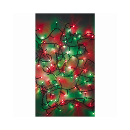 Twinkle Compact LED Starry Lights, 100 Red/Green LED Bulbs, 17-1/2-Ft. Total Length