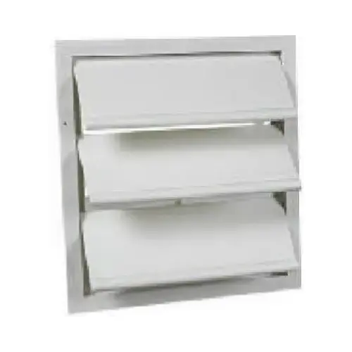 Louver, Flush, Mill, 8 x 12-In. - pack of 6