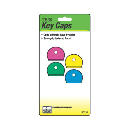 Key Cap Set, Vinyl, Blue/Dark Green/Light Yellow/Red - pack of 20