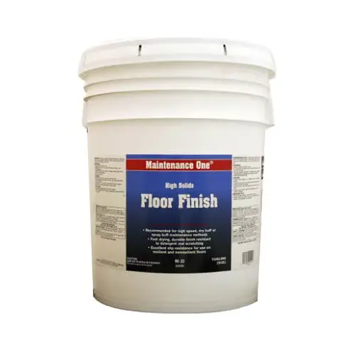 Floor Finish, High Solids, 5-Gallons