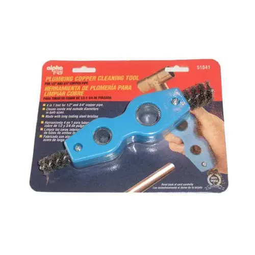 ALPHA ASSEMBLY SOLUTIONS INC AM51041 Copper 4-in-1 Cleaning Tool Brush
