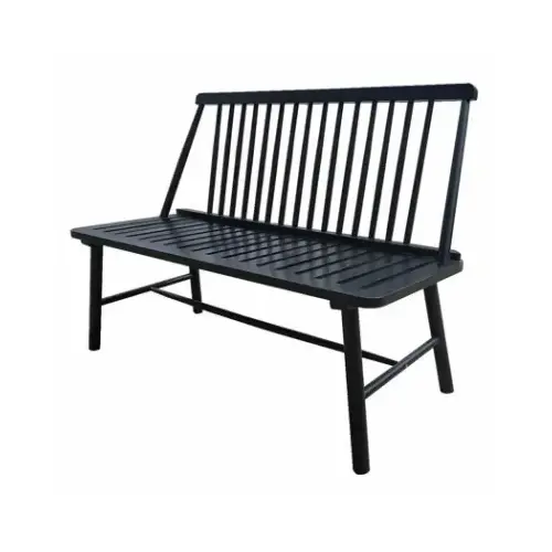 Windsor 44 In. L. Black Indonesian Hardwood Bench