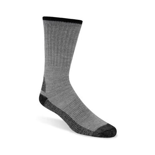 WIGWAM MILLS INC S1350-072-MD Work Socks, Gray, Men's Medium