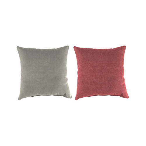 Outdoor Toss Pillow, Spun Polyester, 16 x 16-In.