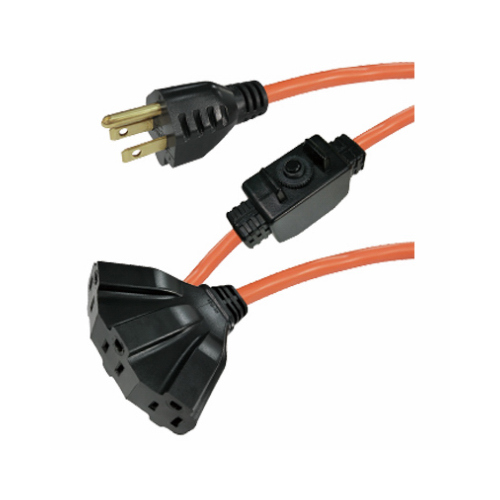 Master Electrician 815777 Outdoor Extension Cord, Orange, 16/3, 100-Ft.