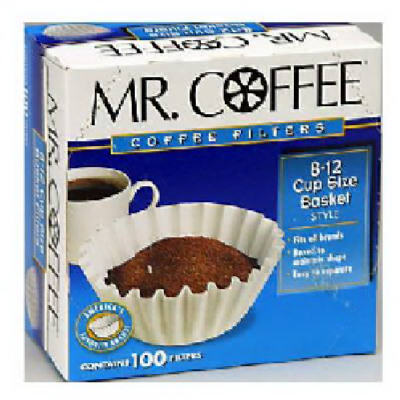 Mr. Coffee UF100 Standard Basket Coffee Filters, 100 Count  pack of 12