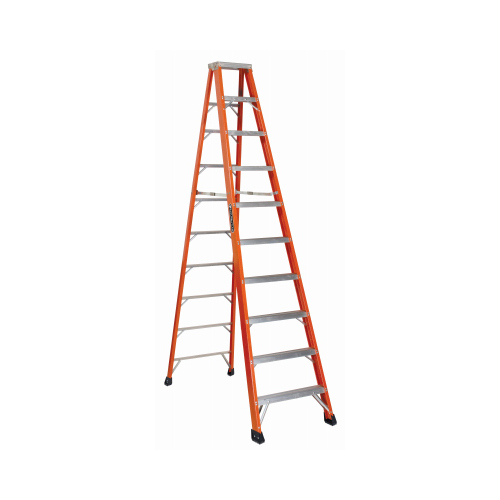 10-Ft. Heavy Duty Step Ladder, Fiberglass, Type IAA, 375-Lb. Duty Rating