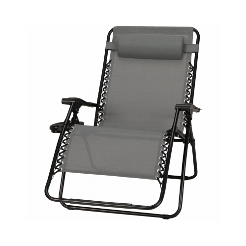 Sunny Isles Zero Gravity Chair, Coated Steel Frame, Graphite, XL