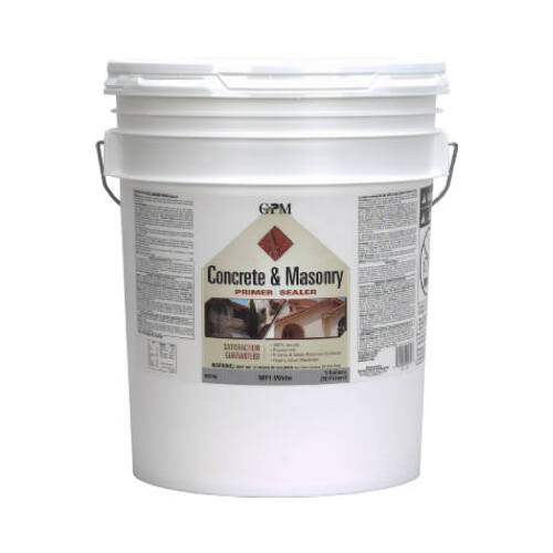 Exterior Latex Masonry Primer/Sealer, 5-Gallons