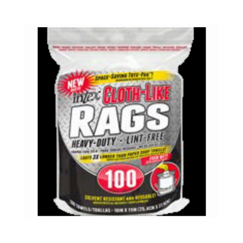 Cloth-Like Rags, White, 100-Ct.