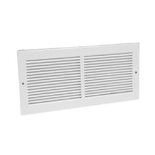 American Metal Products 372W14X6 Return Air Grille, Steel, White, 14 x 6-In.
