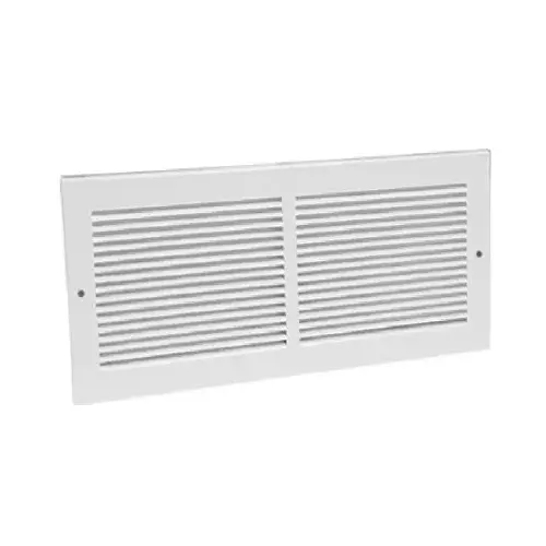 Return Air Grille, Steel, White, 10 x 6-In.