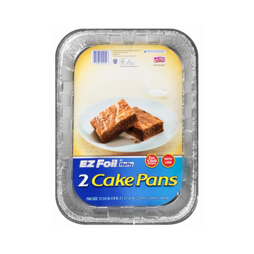 EZ Foil Bake Pan Set, Covered, 13 x 9 x 2-In
