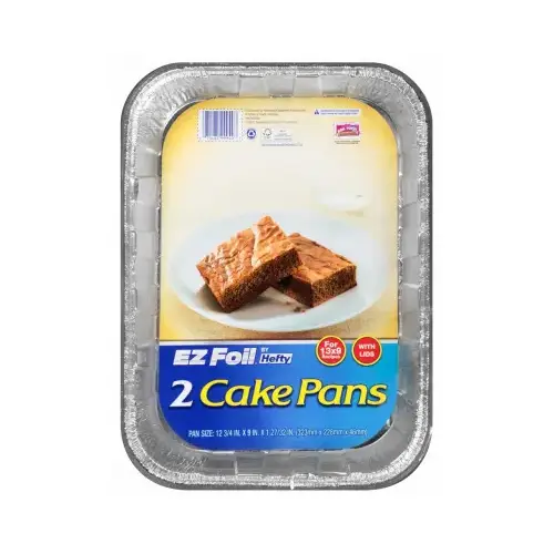 EZ Foil Bake Pan Set, Covered, 13 x 9 x 2-I - 2 per pack x9 packs