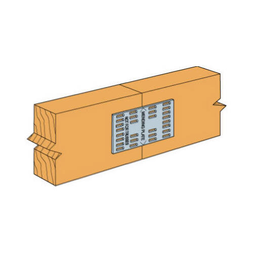 Simpson StrongTie MP24 Mending Plate, 4 in L, 2 in W, 20 Gauge, Steel