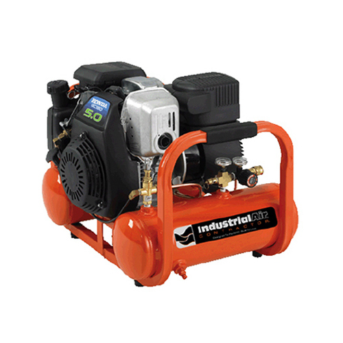 Pontoon Air Compressor, Honda GC160 OHC Motor, Oil-Free, Direct-Drive, 4-Gallon