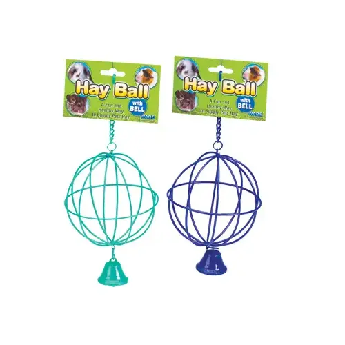 WARE MANUFACTURING INC 00713 Hay Ball, Chew-Proof, Small Pets, Assorted Colors
