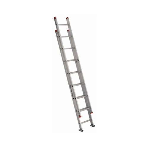 Extension Ladder, 193 in H Reach, 200 lb, Aluminum