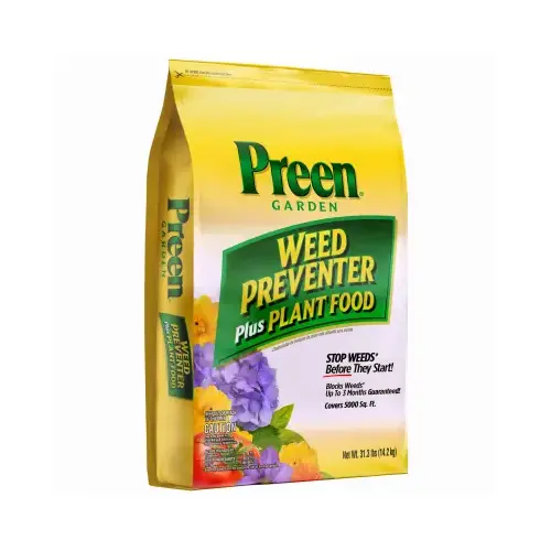 2164256 Weed Preventer Plus Plant Food, Granular Solid, 31.3 lb Bag