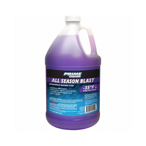 Ice Cutter Windshield Washer Fluid, 1 gal Bottle, A Grade Clear/Purple