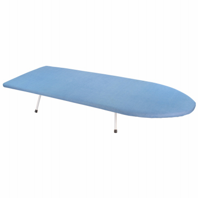 FAUCET QUEENS INC FQ44030 Table-Top Wood Ironing Board, Blue Cover, 11.8 x 32-In.