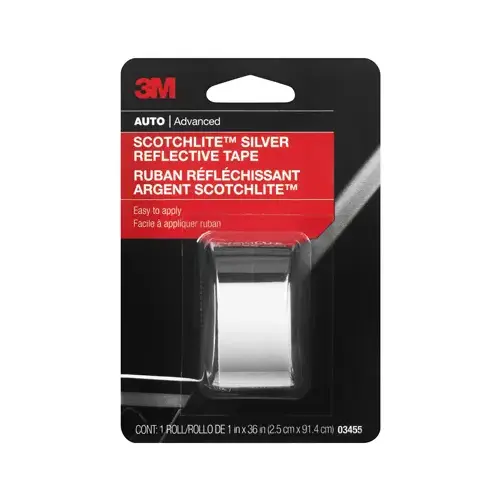 Reflective Safety Tape, Silver, 1 x 36-In. Other