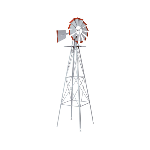 SMV INDUSTRIES 48A American Windmill Lawn Ornament, 8-Ft.