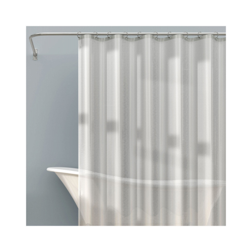 Shower Curtain Liner, 72 in L, 70 in W, PEVA, Frosty