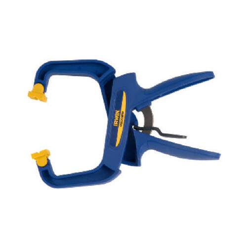 Irwin 59400CD Handi-Clamp, 75 lb Clamping, 4 in Max Opening Size, 3 in D Throat, Resin Body