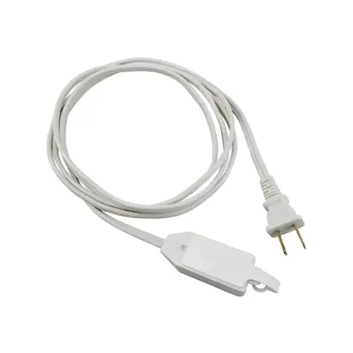 Extension Cord, 16/2 SPT-2 White Polarized Cube Tap, 9-Ft.