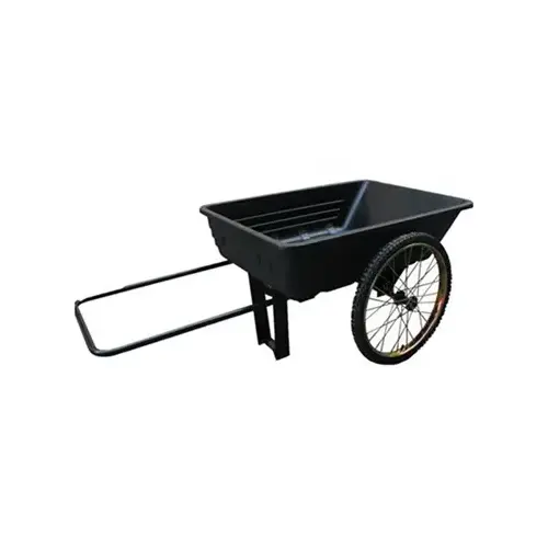 Master Rancher YTL-007-964 Push Cart, Bicycle Tire, 10-Cu. Ft., 300-Lb. Capacity Black