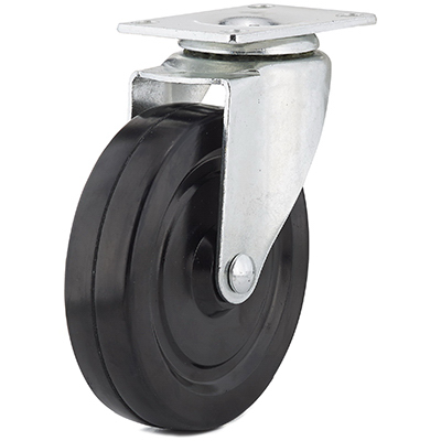 RICHELIEU AMERICA LTD F25533 Industrial Black General-Duty Rubber Casters