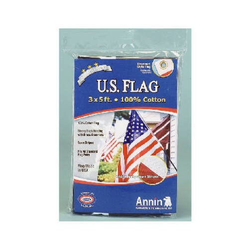 3 x 5-Ft. Cotton Replacement U.S. Flag