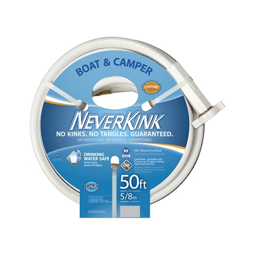 Boat & Camper NeverKink Hose, Drinking Water Safe, 5/8-In. x 50-Ft.