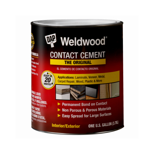 DAP GLOBAL INC 00273-XCP4 Weldwood Contact Cement, 1-Gal. - pack of 4