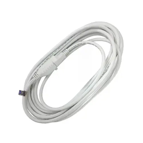 Outdoor Extension Cord, 16/3, SJTW, White, 20-Ft.