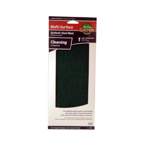 Cleaning and Stripping Pad, 11 in L, 4-1/2 in W Green