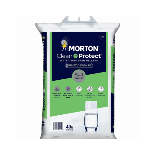Morton Salt F124700000G Water Softening Rust Defense Pellets, 40-Lbs.