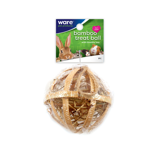 Bamboo Treat Ball, Timothy Hay, Small Animals