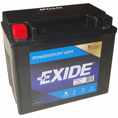 BATTERY SYSTEMS EPX12-FA 12-Volt Powersport Motorcycle Battery, 10 AH Capacity