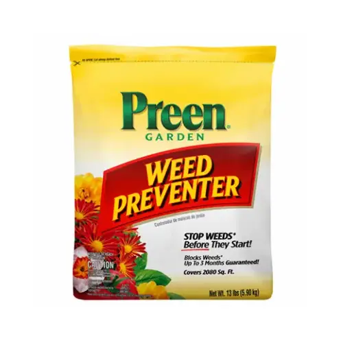 Weed Preventer, Granular Solid, 13 lb Assorted