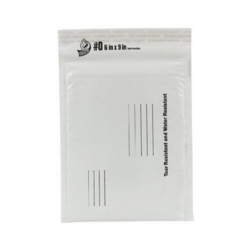 Padded Mailing Envelope, Poly White, 6 x 9-In.