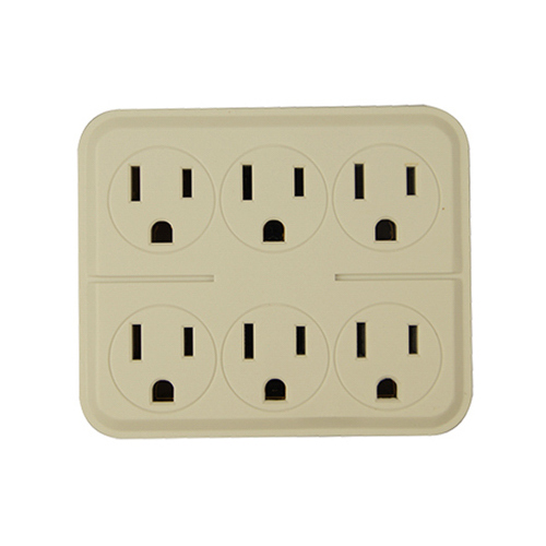 Outlet Tap, 6-Outlets, Ivory