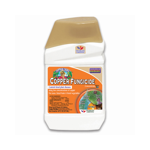 Bonide 8116 811 Copper Fungicide, Liquid, Acidic, Blue, 1 pt