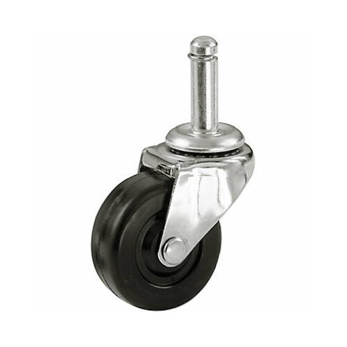 RICHELIEU AMERICA LTD F30247 Rubber Wheel Caster, Friction-Grip Stem, 2-In.