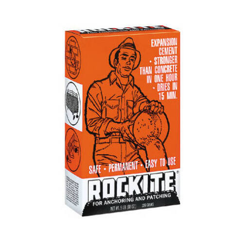 Rockite 10005 Anchoring Cement 5 lb Gray Gray