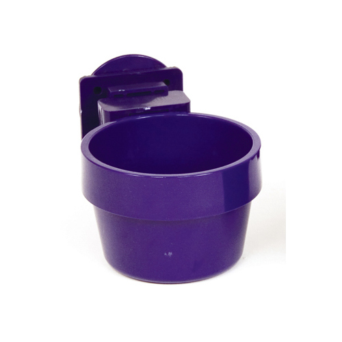 WARE MANUFACTURING INC 03301 Slide-N-Lock Pet Feeding Crock, Attaches to Cage, 10-oz., Assorted Colors